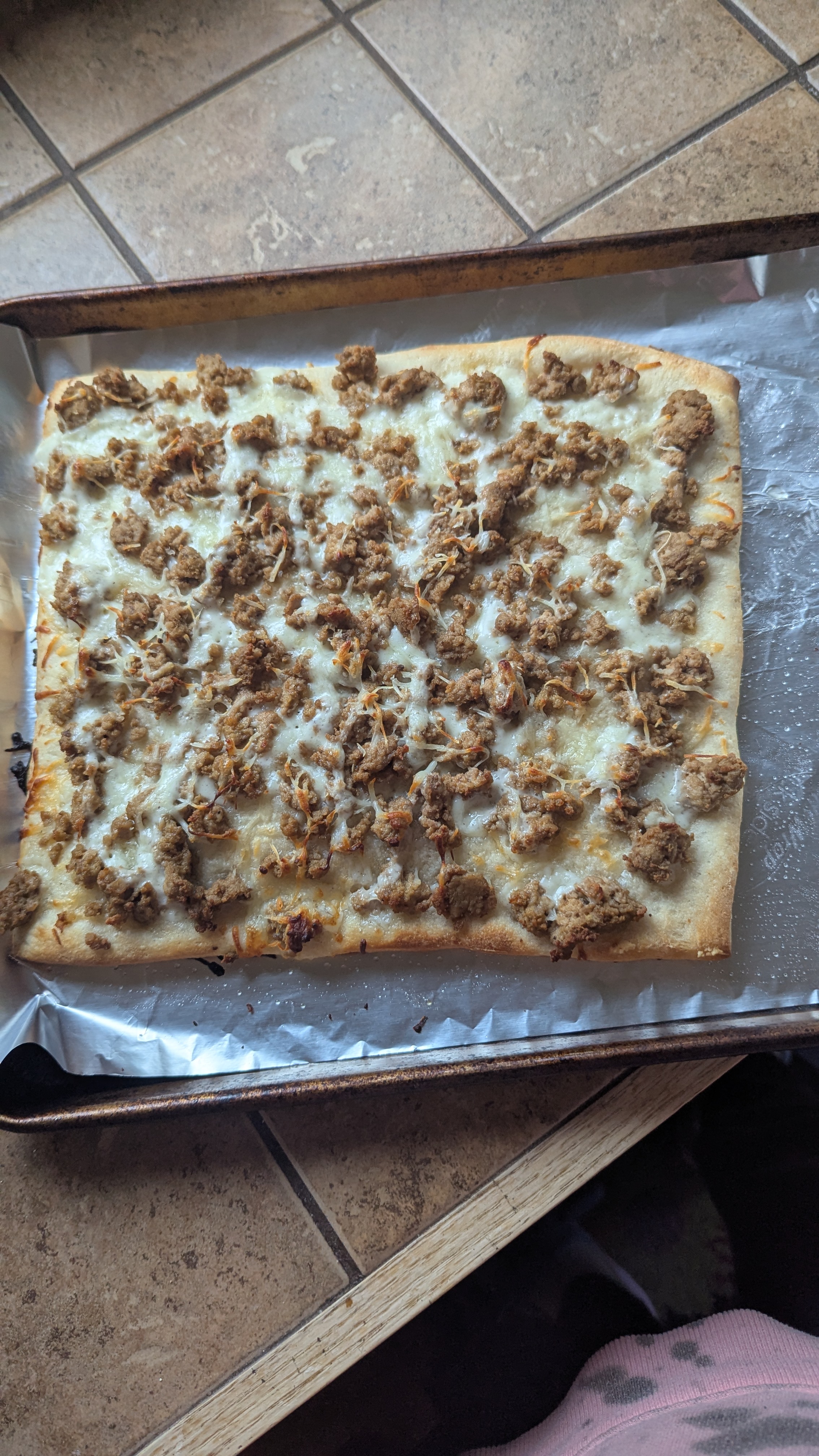 Chicken ranch pizza